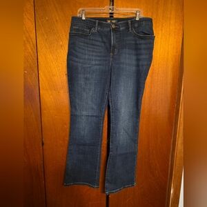 Lee Dark Blue Straight Leg Women's Jeans